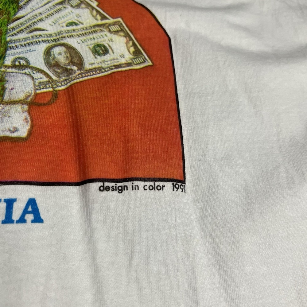 Cannabis Shirt Size XL White Vintage 90s Worth More Than Gold Weed Tee - Picture 5 of 10